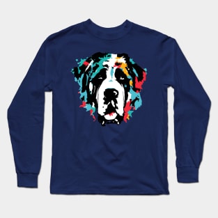 Saint Bernard Alpine Spaniel Poster Art Long Sleeve T-Shirt